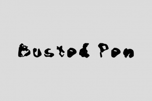 Busted Pen Font Font Download