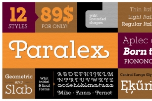 Paralex Font Font Download