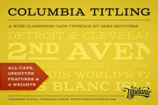 Columbia Titling Font Font Download