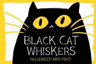 Black Cat Whiskers Font Font Download