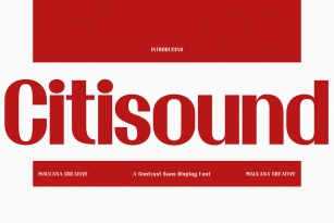 Citisound Font Font Download
