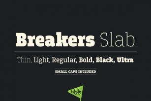 Breakers Slab Font Font Download