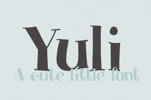 Yuli Font Font Download