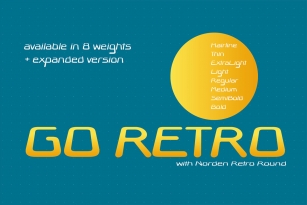 Norden Retro Round Font Font Download