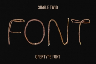 Single Twig SVG Font Font Download