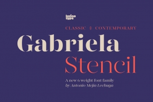 Gabriela Stencil Font Font Download