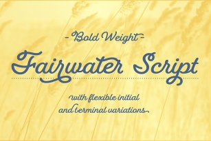 Fairwater Script Font Font Download