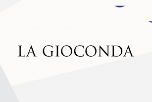 La Gioconda Font Font Download