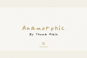 Anamorphic Font Font Download