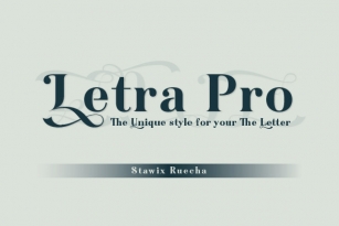 Letra Pro Font Font Download