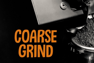 Coarse Grind Font Font Download