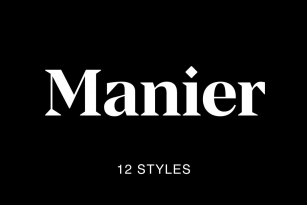 Manier Font Font Download