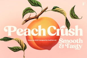 Peach Crush Font Font Download