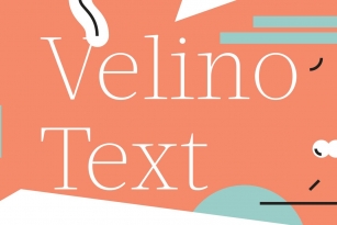 Velino Text Font Font Download