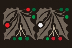 LTC Holly Leaves Font Font Download