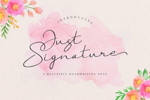 Just Signature Font Font Download