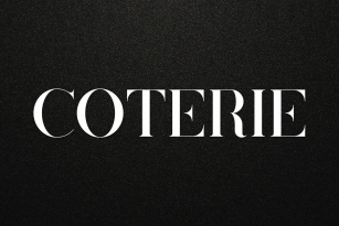 Coterie Font Font Download