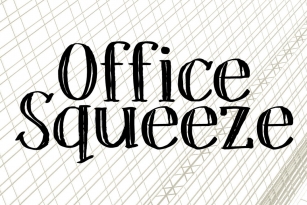 Office Squeeze Font Font Download