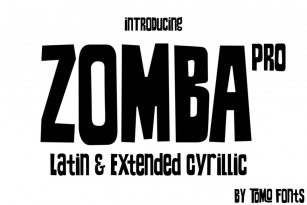 TOMO Zomba Pro Font Font Download