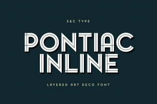 Pontiac Inline Font Font Download