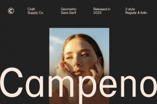 Campeno â€“ Geometric Sans Serif Font Download