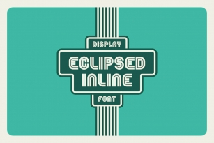 Eclipsed Inline Font Font Download