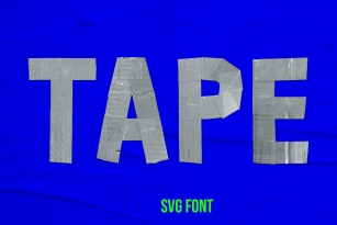 Mouth Tape SVG Font Font Download