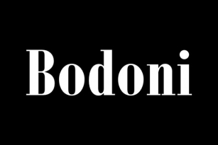 Bodoni Font Font Download