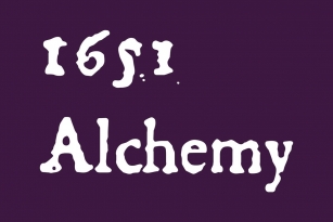 1651 Alchemy Font Font Download