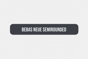 Bebas Neue SemiRounded Font Font Download