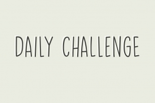Daily Challenge Font Font Download