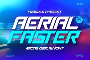 Aerial Faster - Racing Display Font Font Download