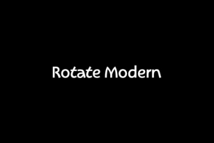 Rotate Modern Font Font Download