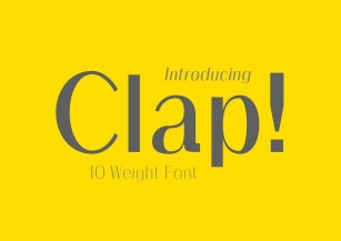 Clap Font Font Download