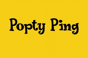 Popty Ping Font Font Download