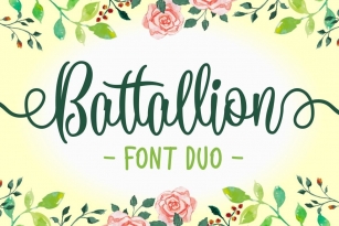 Battallion Duo Font Font Download