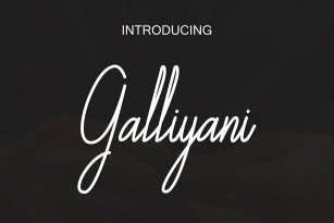 Galliyani Font Font Download