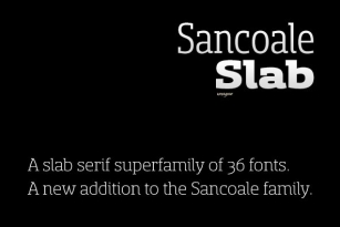 Sancoale Slab Font Font Download