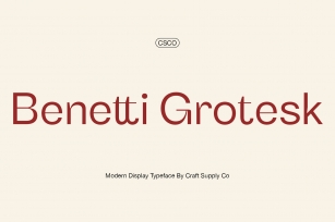 Benetti Grotesk Font Font Download