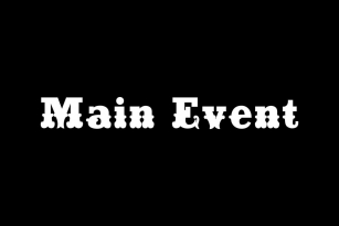 Main Event Font Font Download