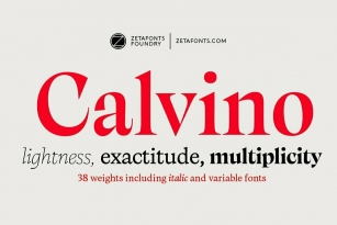 Calvino Font Font Download