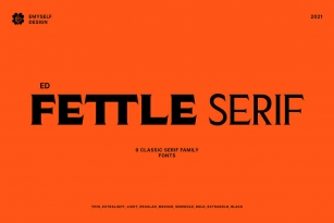 ED Fettle Serif Font Font Download