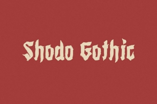 Shodo Gothic Font Font Download