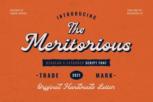 Meritorious Script Font Font Download