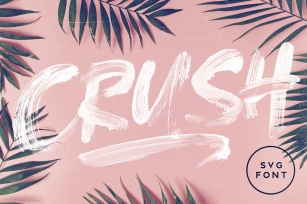 CRUSH SVG Font Font Download