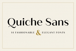 Quiche Sans Font Font Download