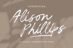 Alison Phillips Font Font Download