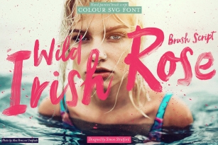 Wild Irish Rose Brush Script SVG Font Font Download