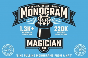 Monogram Magician Act 4 Font Font Download