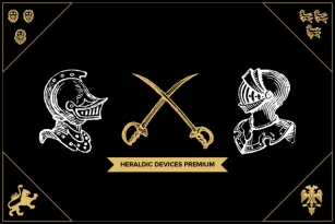 Heraldic Devices Premium Font Font Download
